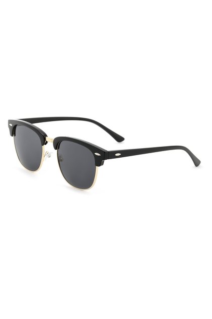 Clubmaster Gold Frame Black Sunglasses Women%Men Ce Certificated Uv400 Protect