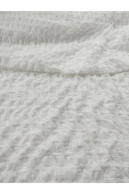 Waffle Jersey in White Color (Width 150 cm X Length 300 cm)