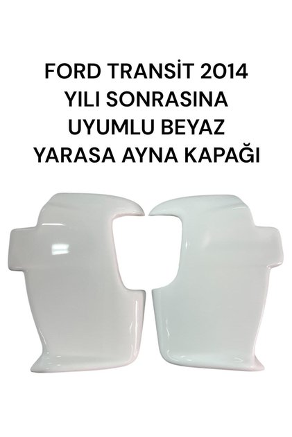 Ford Transit 2014 Sonrası Uyumlu Beyaz Yarasa Ayna Kapağı