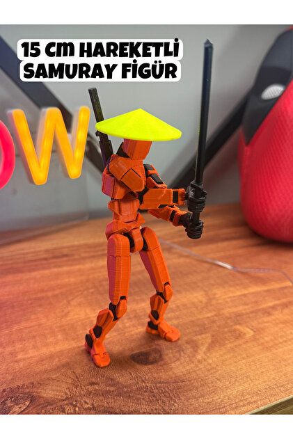 ThreeDesignStore Samuray Robot Tüm Eklemleri Hareketli Dummy