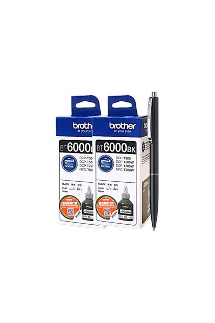 Set Cartus cerneala Brother Original 2x BT6000BK Negru 12000 pagini, Pix Schneider