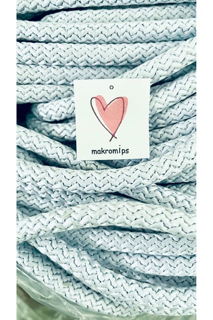MAKROME İP (10 m) DİKİLEBİLİR TRES POLYESTER DOKUMA HALAT KORDON KAYTAN ÖRGÜ HOBİ ÇOK AMAÇLI İPİ