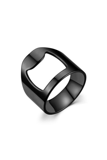 Inel deschizător de capace, bărbătesc, design modern, negru