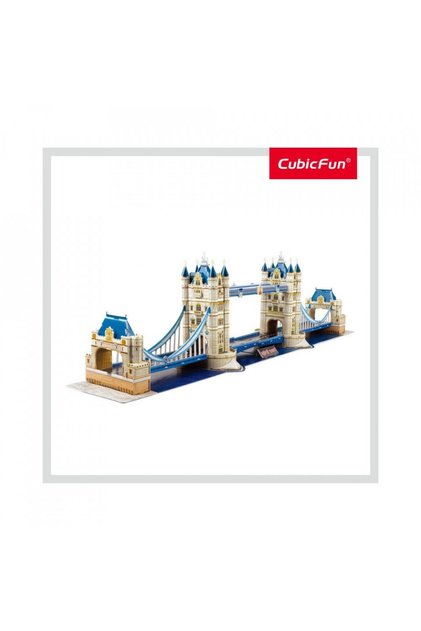Cubic Fun - Puzzle 3D + Broșură - Tower Bridge 120 Piese