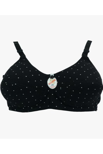 (3 Pcs) Combed Hollow Wireless Sponge Patterned Mother Bra
