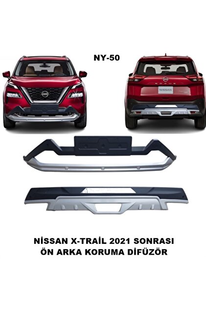 caraks Nissan X-Trail ön ve arka tampon koruma difüzör xtrail 2021