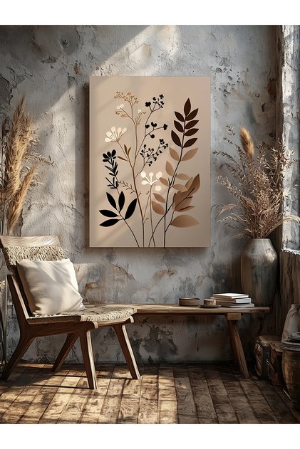 Decorative Bohemian Flowers Home Office Kitchen Living Room Wall Decoration Canvas Painting
