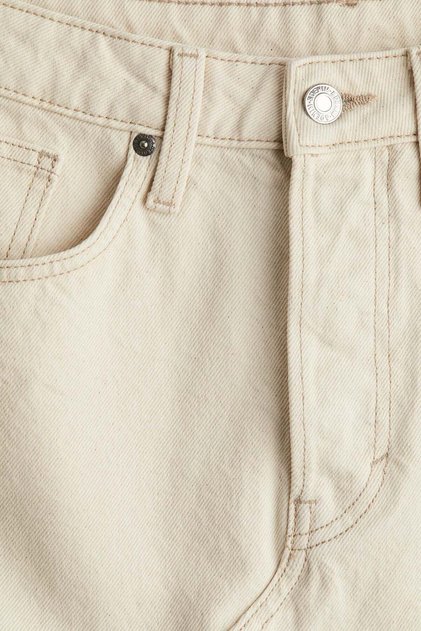 A-line denim skirt
