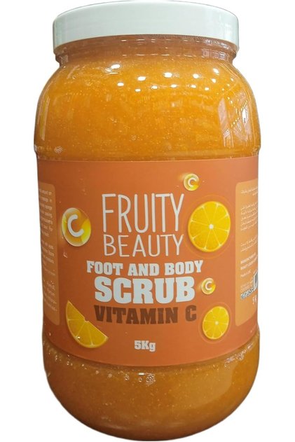 Fruity Beauty Vitamin-C Scrub Soft & deep Clean skin for Extra Softness Foot & Body Scrub 5kg