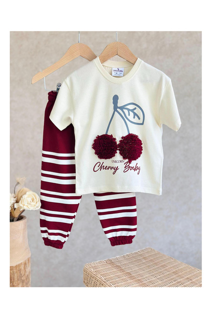 Colorful Patterned Children's Bottom and Top Set