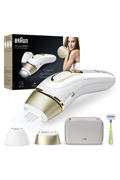 Braun IPL Silk·expert Pro 5, Evde Tüy Alma, Çanta, 1 Başlık ile