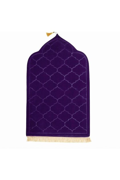 Dome Style Sajadah Anti-Slip Prayer Rug 70x110cm Purple