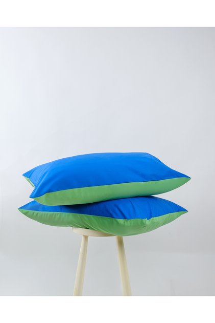 Popping Colors Pillow Case 2 Pcs Sage Green-Blue 50X70