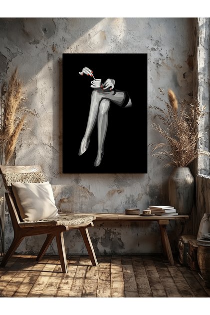 Decorative Woman Home Office Kitchen Living Room Wall Decoration Canvas Painting
