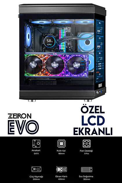 Zeiron Evo X7 Ryzen 7 5700X 32GB RAM 1TB M.2 SSD RTX4060 Sıvı