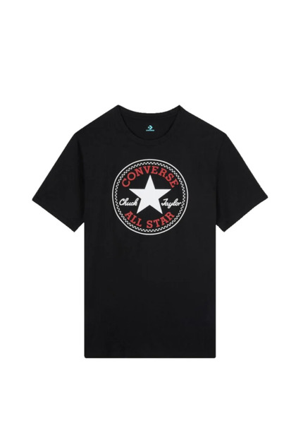 Унисекс черна тениска Go-To All Star Patch Logo