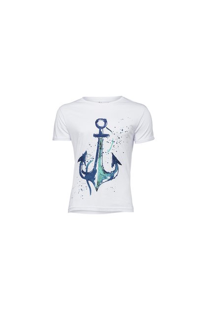 Anchor Crew Neck Mens T Shirt L Size