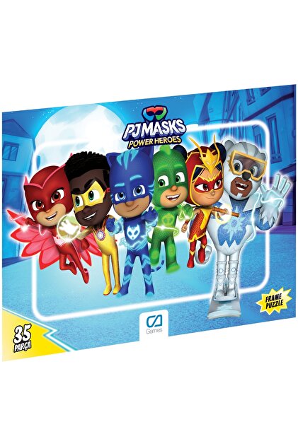CA Games PJMasks : Pijamaskeliler Lisanslı 35 Parça Çerçeveli