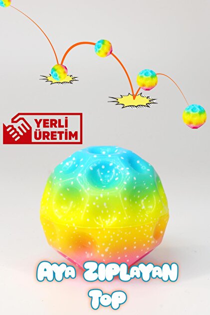 Telvesse 2li Yükseğe Zıplayan Top Galaxyball Galaksi Uzay Ay Topu
