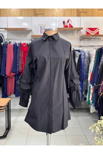 Kolu Fırfırlı Gömlek Tunik