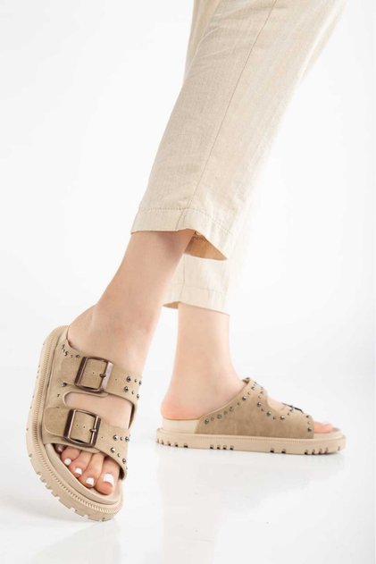 New Season Troc Double Buckle Women's Slippers