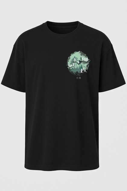 Oversize Kalıp, Unisex, %100 Pamuk Studio Ghibli Hayao Miyazaki Koleksiyon