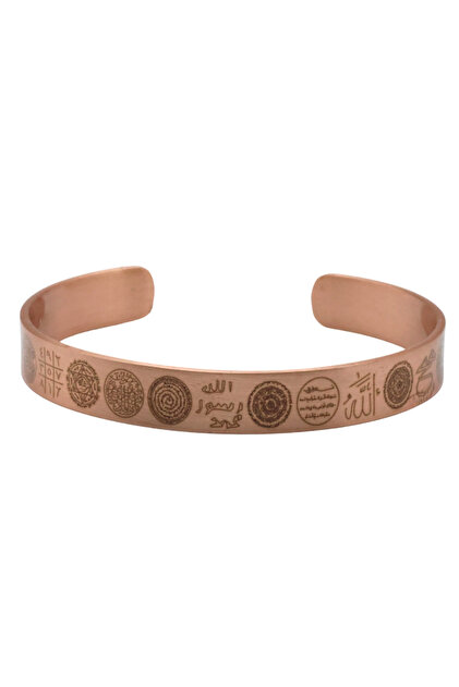 "Double Sided Prayer Copper Bracelet - Stylish and Meaningful Accessory