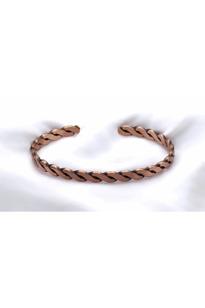 Handmade Adjustable Twisted Copper Bracelet - Original Design Where Elegance and Naturalism Meet