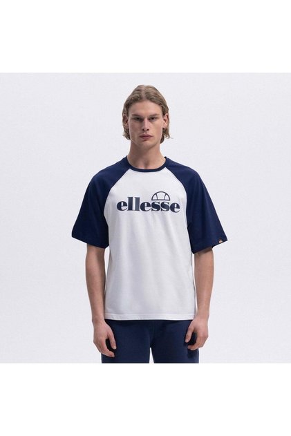 EM009-2-SGR Ανδρικό T-Shirt με λαιμόκοψη - Λευκό / Γκρι