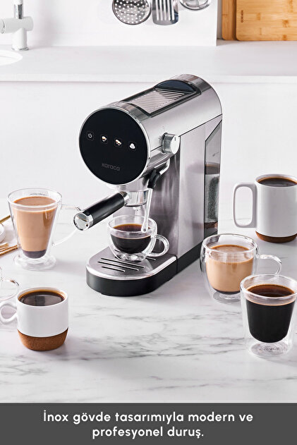 Karaca Coffee Art 1361 Inox Dijital 20 Bar Öğütülmüş Espresso Karaca Coffee Art 1361 Inox Dijital 20 Bar Öğütülmüş Espresso