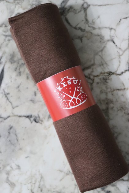 Combed Cotton Shawl (Dark Chocolate)