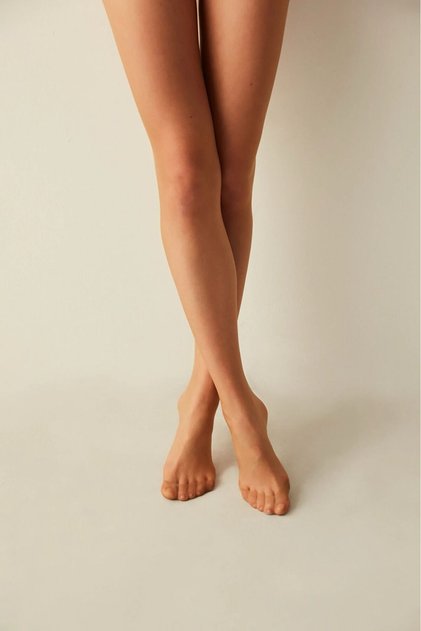 Bronze Fit 15 Denim 3-Piece Pantyhose(38) - Bronze Color Pantyhose