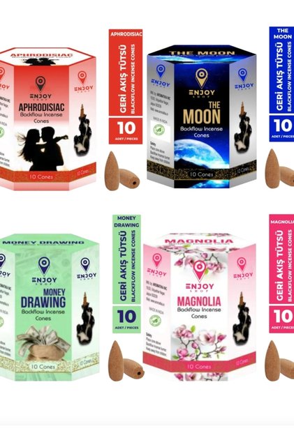 4 Paket Fresh Geri Akışlı Tütsü Konikleri Backflow 40 Adet