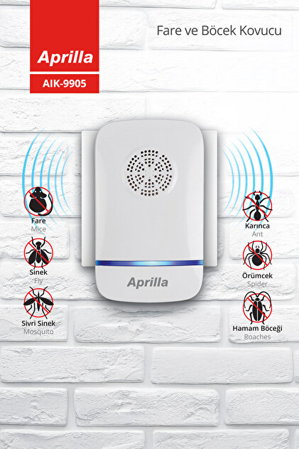 Aprilla Aık-9905 Ultrasonik Priz Tipi Böcek Fare Sinek Haşere