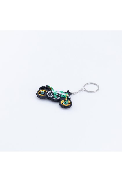 Breloc din silicon pentru motor, verde