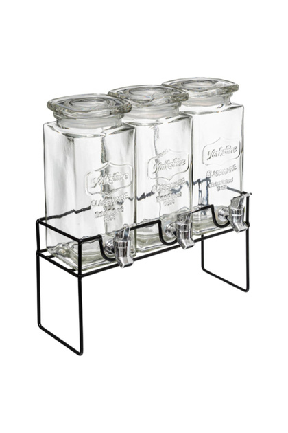 Contemporary Design Beverage Dispenser Set 1.5 Liter