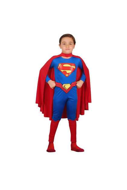 Çocuklar için süper kahraman pelerin kostüm seti 7-9 yaş marvel kostüm seti