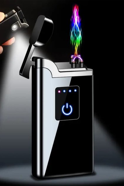K22 Usb Şarjlı 4 Ark Alevsiz Çakmak -New Style