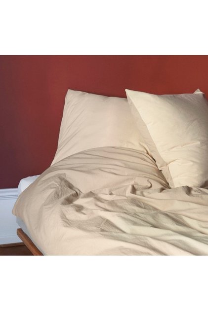 Set de 2 fețe de pernă, 100% bumbac, culoare Olandina, dimensiune 50x70 cm, cappuccino