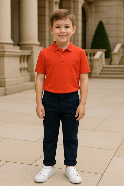 Polo Neck Short Sleeve YAVRUAĞZI School T-Shirt