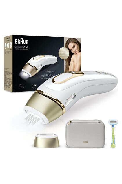 Braun IPL Silk·expert Pro 5, Evde Tüy Alma, Çanta, 1 Başlık ile