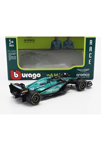 ミニカー Aston Martin AMR23 Fernando Alonso 1/43 Burago Formula 1 Aston Martin F1 AMR23 Fernando Alonso 1/43