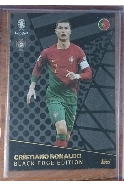 Cristiano Ronaldo Black Edge Edition #BE 7 - Topps Match Attax UEFA EURO 2024