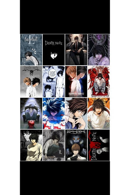 owl bag Death note - L Lawliet karakteri tasarımlı desenli 16 'lı