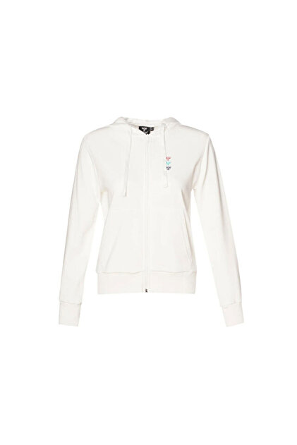 hummel Dora Zip Hoodie Kadın Günlük Ceket 922165-9003 Beyaz
