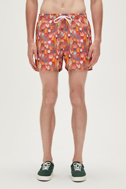 23.01.09.005-C109 Areole Men's Swim Shorts Multi-Colored