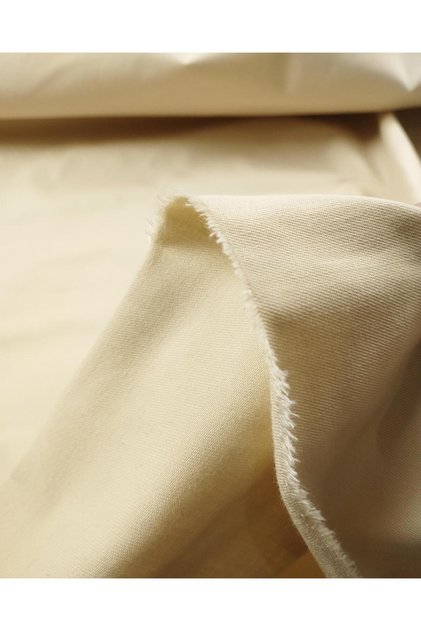 Flexible Gabardine in Cream Color Width: 135