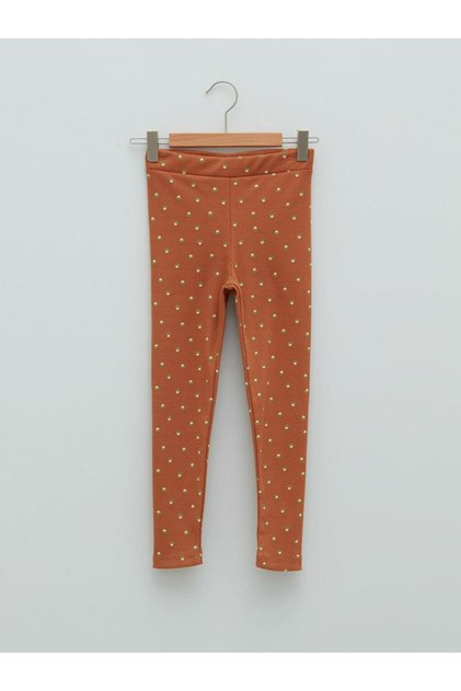 Elastic Waist Printed Girls Long Leggings (W1)
