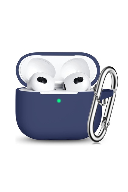 Θήκη Apple AirPods 3, σιλικόνη, ανθεκτική στους κραδασμούς, μπλε σκούρο