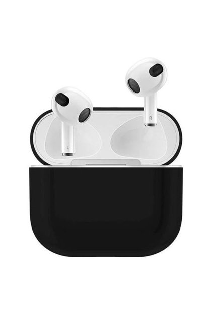 Θήκη ακουστικών σιλικόνης για Apple AirPods 3, μαύρη